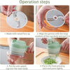 4-in-1 Electric Portable Vegetable Cutter with Brush