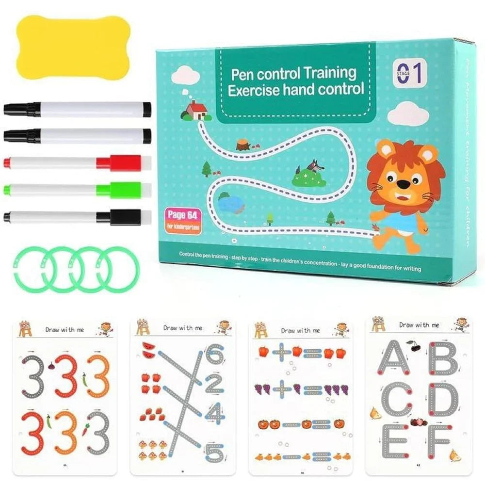 64 Pages Magical Tracing Workbook Set