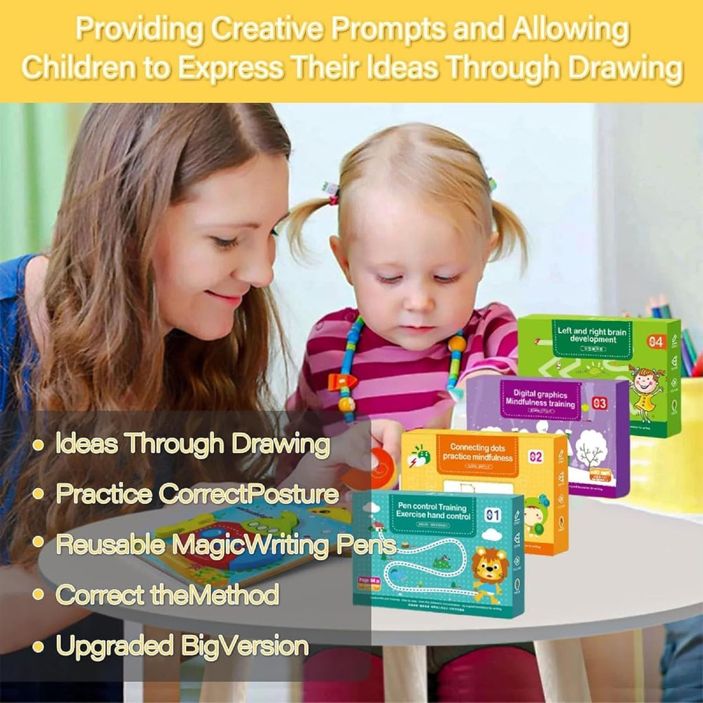 64 Pages Magical Tracing Workbook Set