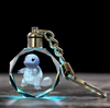 Crystal Anime Figure Keychain Cartoon Pocket Ball Monsters Glass KeyRing Christmas Birthday Gifts For Kids.