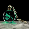 Crystal Anime Figure Keychain Cartoon Pocket Ball Monsters Glass KeyRing Christmas Birthday Gifts For Kids.