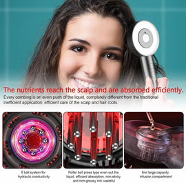 Premium Head Scalp Electric Massager Comb for Hair Scalp Massage Brush with 2In1 Hair Oil Applicator