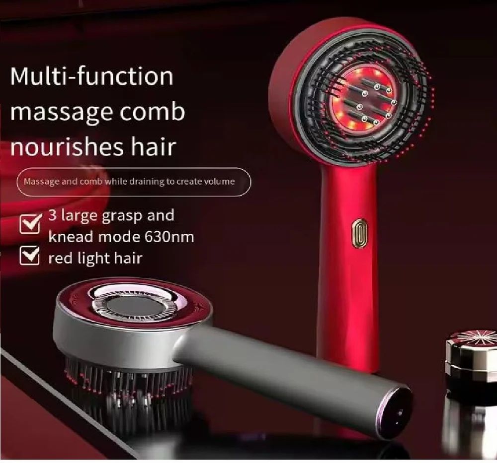 Premium Head Scalp Electric Massager Comb for Hair Scalp Massage Brush with 2In1 Hair Oil Applicator