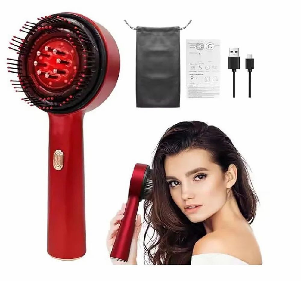 Premium Head Scalp Electric Massager Comb for Hair Scalp Massage Brush with 2In1 Hair Oil Applicator