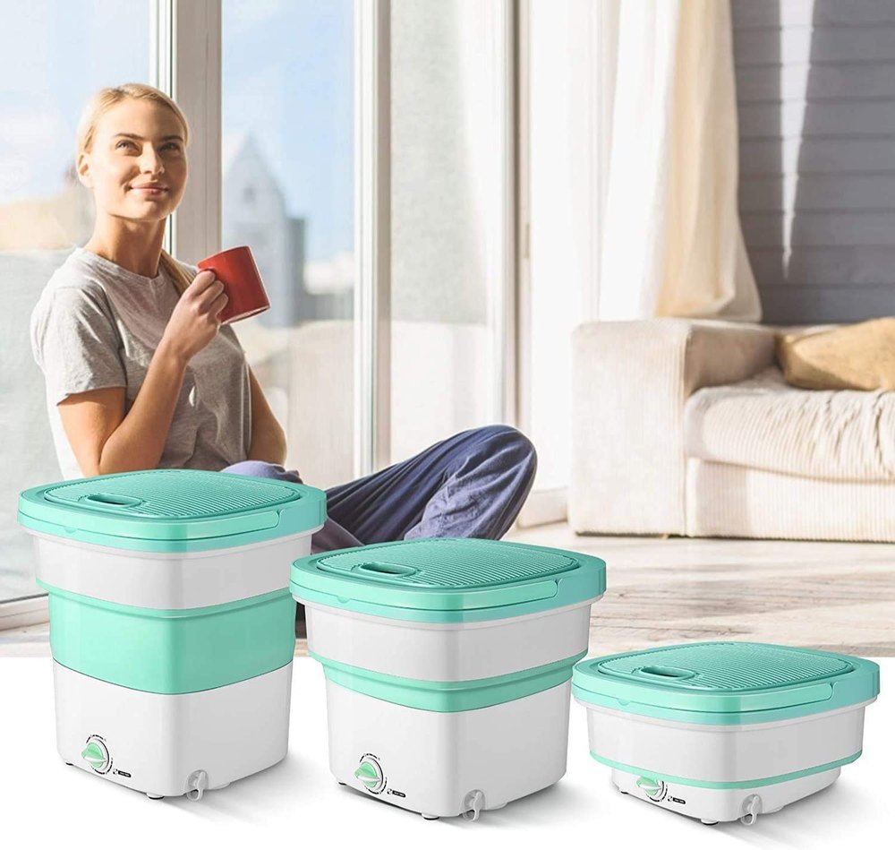 Mini Foldable Washing Machine, Capacity: 2.3 Cubic Centimeters